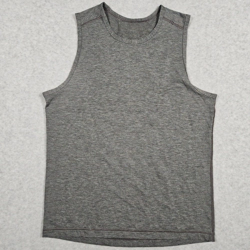 Lululemon (Men's Large) Gray Tank Top Training Sleeveless Athletic Workout Gym